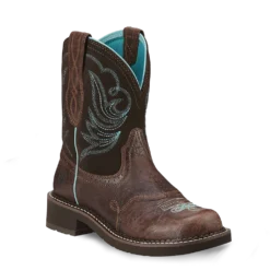Ariat Ladies Fatbaby Heritage Dapper Royal Choc Short Boots 10016238