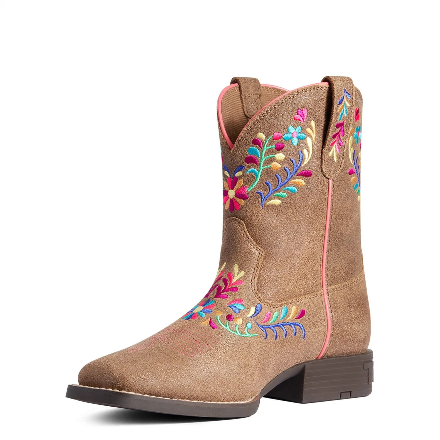 Ariat Youth Girl's Wild Flower Canyon Tan Boots 10038442 - Image 3