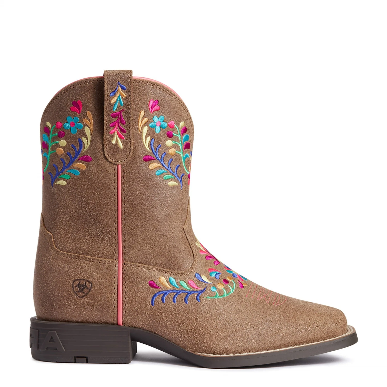 Ariat Youth Girl's Wild Flower Canyon Tan Boots 10038442 - Image 4