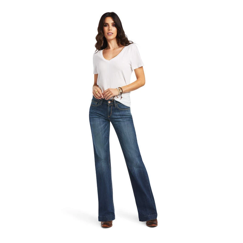 Ariat Ladies Alana Perfect Rise Denim Trouser Jeans 10040805 - Image 4