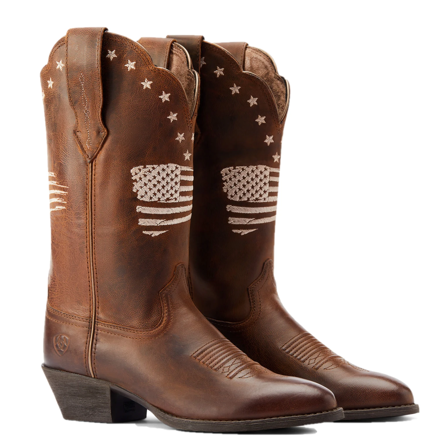 Ariat® Ladies Heritage Liberty Stretch Fit Sassy Brown Boots 10044541 - Image 7