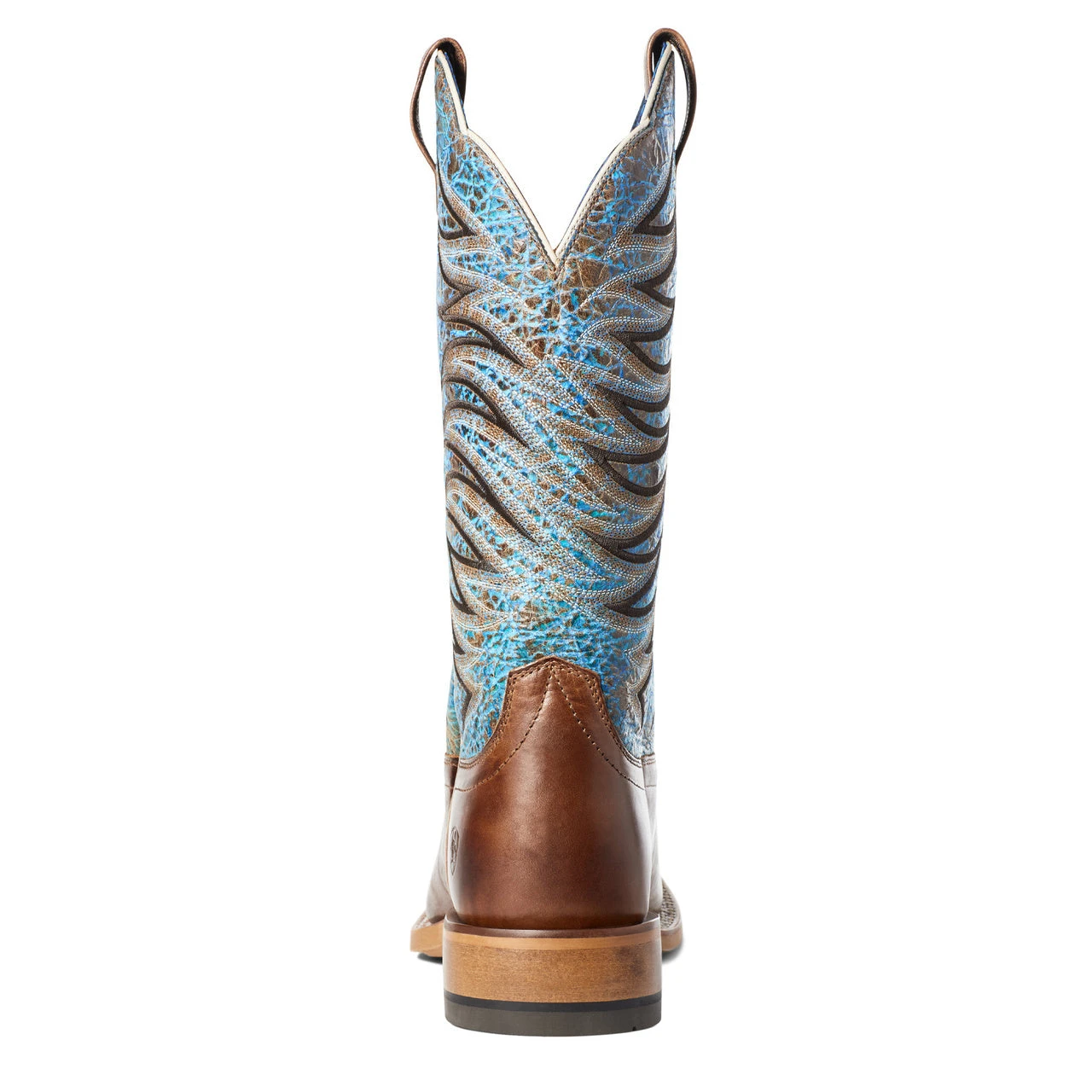 Ariat Men's Firecatcher Well Brown & Blue Lake Leather Boots 10035952 - Image 5