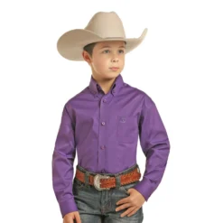 Panhandle Children's Long Sleeve Button Down Shirt C0D3231