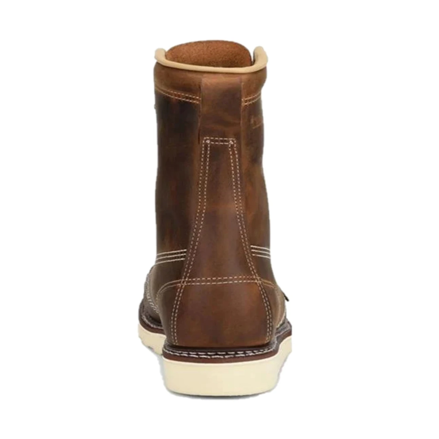 Carolina® Men's Dark Brown Domestic Moc Toe Wedge Work Boots CA8012 - Image 5