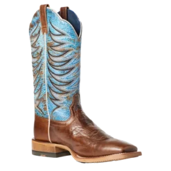 Ariat Men's Firecatcher Well Brown & Blue Lake Leather Boots 10035952