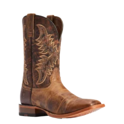 Ariat® Men's Point Ryder Tan & Burnt Brown Square Toe Boots 10042471