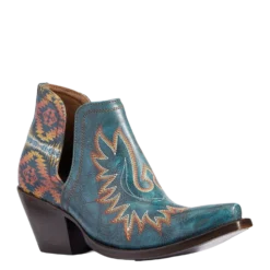 Ariat Ladies Pendleton Dixon Aged Turquoise Snip Toe Booties 10038474
