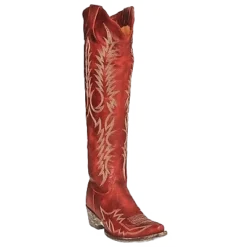 Old Gringo Ladies Mayra Red Embroidered Tall Snip Toe Boots L1213-1T4L