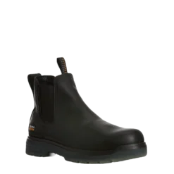 Ariat® Men's 6" Turbo Chelsea Carbon Toe Black Work Boots 10027330