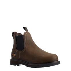 Ariat® Men's Groundbreaker Chelsea H20 CSA Dark Brown Work Boots 10032457