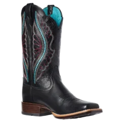 Ariat Ladies Primetime True Black Square Toe Boots 10035934