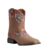 Ariat Youth Girl's Wild Flower Canyon Tan Boots 10038442
