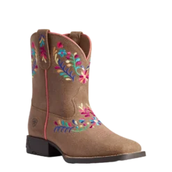 Ariat Youth Girl's Wild Flower Canyon Tan Boots 10038442