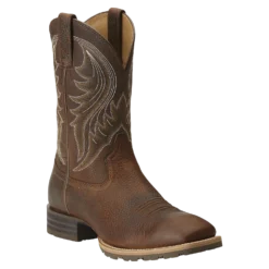 Ariat® Men's Hybrid Rancher Brown Oiled Rowdy Square Toe Boot 10014070