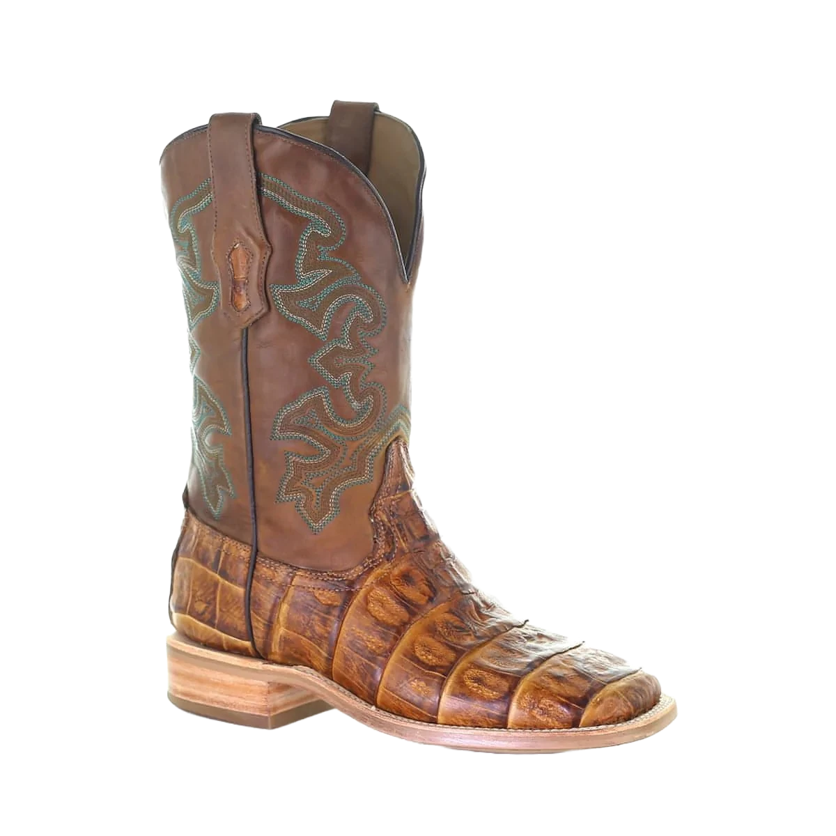 Corral Boots Corral Men's Antique Saddle Caiman Leather Boots A4055