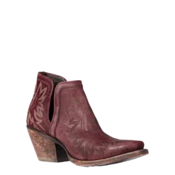 Ariat® Ladies Dixon Weathered Red Western Booties 10038343