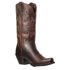 Ariat Ladies Round Up Lakota Rough Tan Snip Toe Boots 10035785