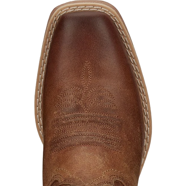 Justin® Ladies Rein Cowhide Leather Tan Square Toe Western Boots L2962 - Image 2