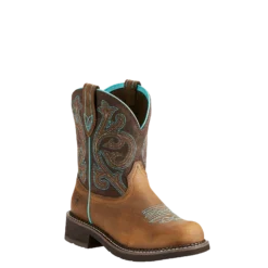 Ariat® Ladies Fatbaby Heritage Distressed Brown & Fudge Boots 10021462