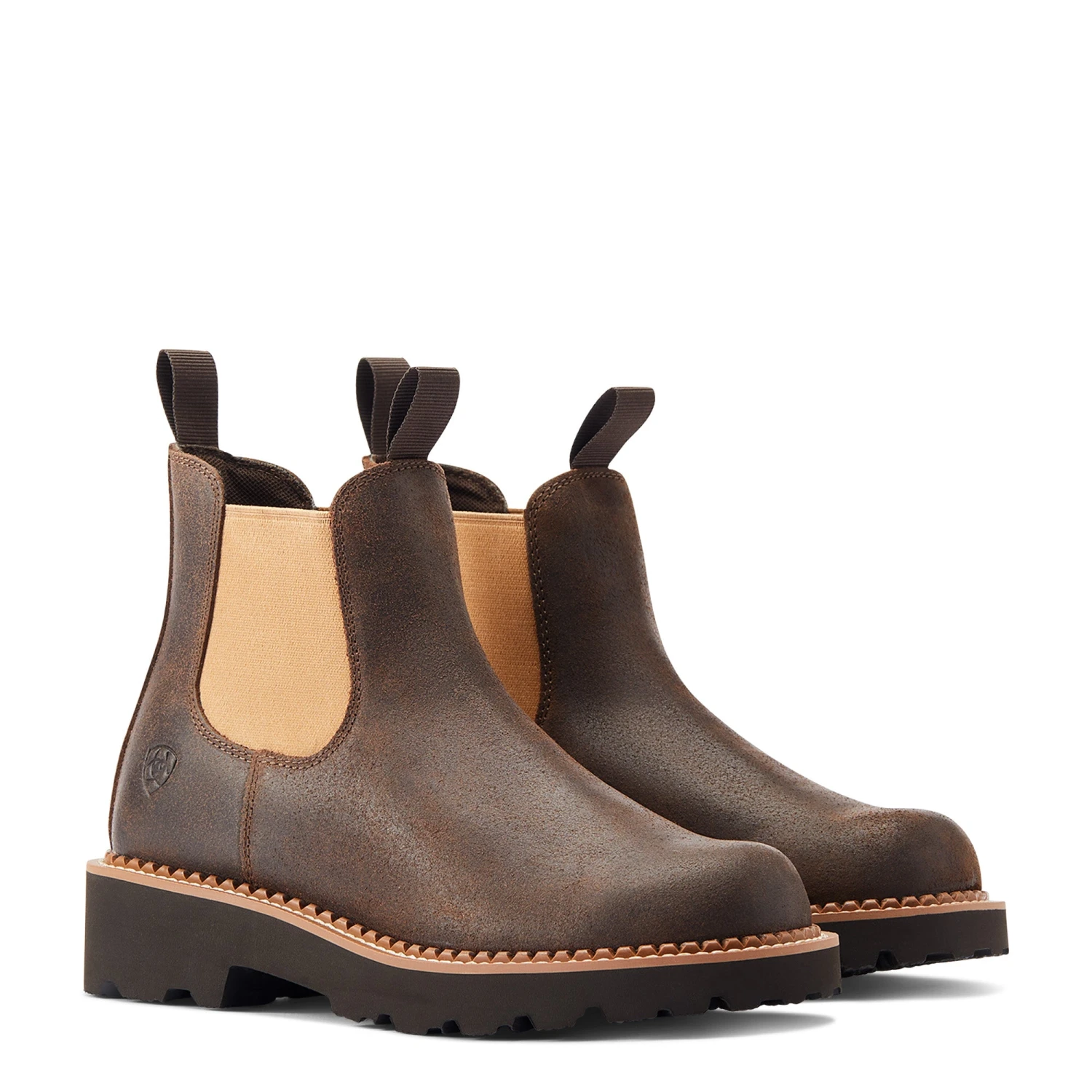 Ariat® Ladies Fatbaby Twin Gore Worn Hickory Western Boots 10044409 - Image 3