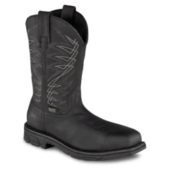 Irish Setter By Red Wing Marshall Black H20 Steel Toe Work Boots 83956