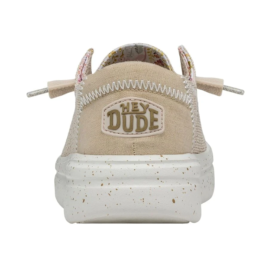 Hey Dude Ladies Wendy Rise Stretch Dove Beige Slip On Shoes 40076-1KV - Image 5